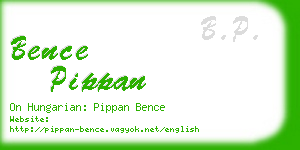 bence pippan business card